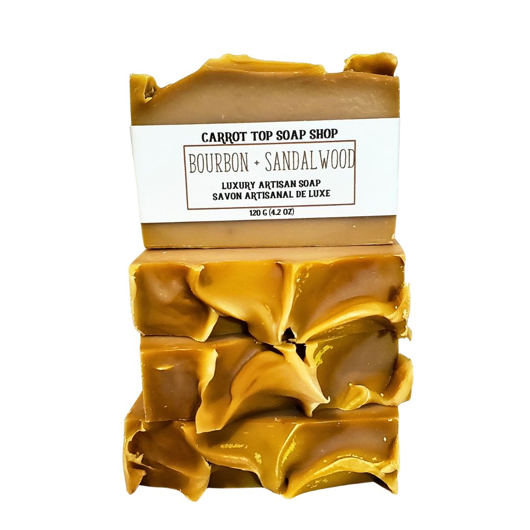 Bourbon + Sandalwood Handcrafted Soap