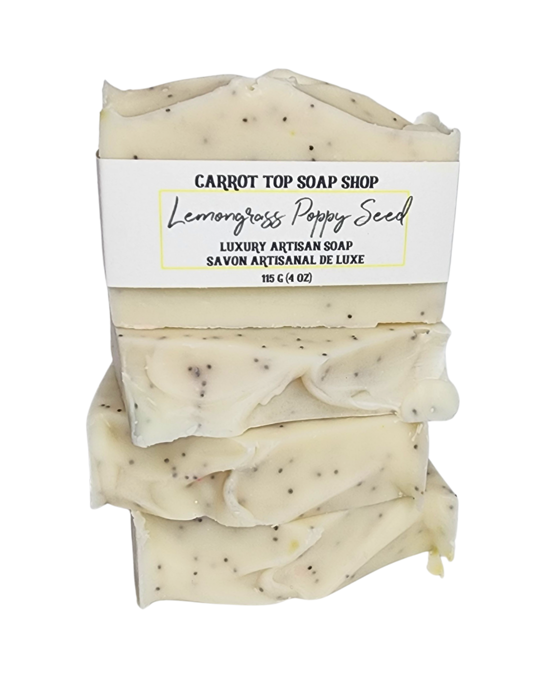 Lemongrass Poppy Seed Handcrafted Soap
