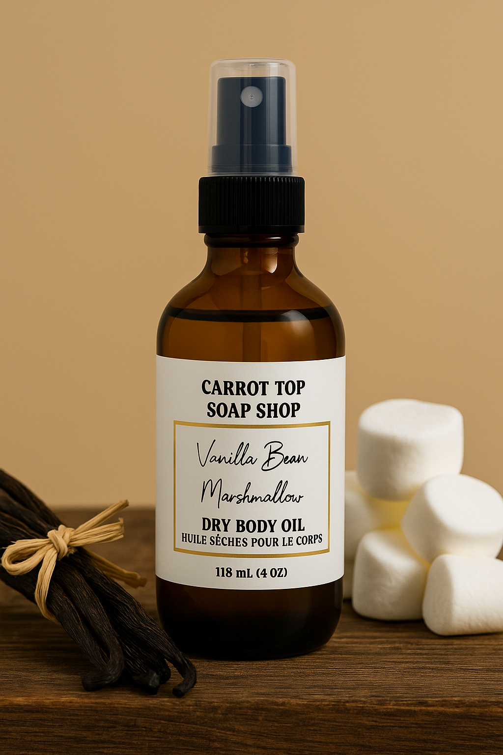 Vanilla Bean Marshmallow Body Oil - 4oz