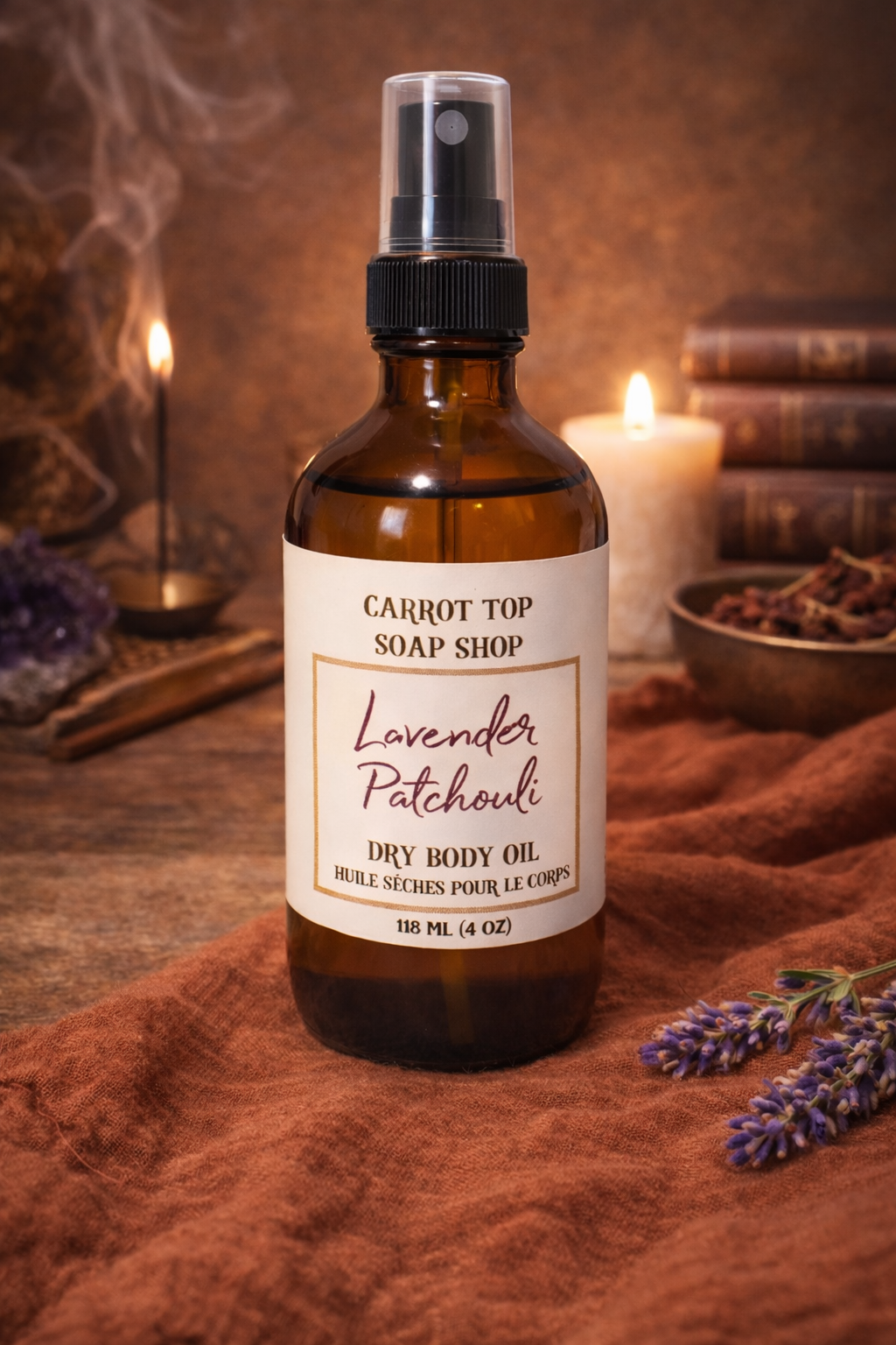 Lavender Patchouli Dry Body Oil
