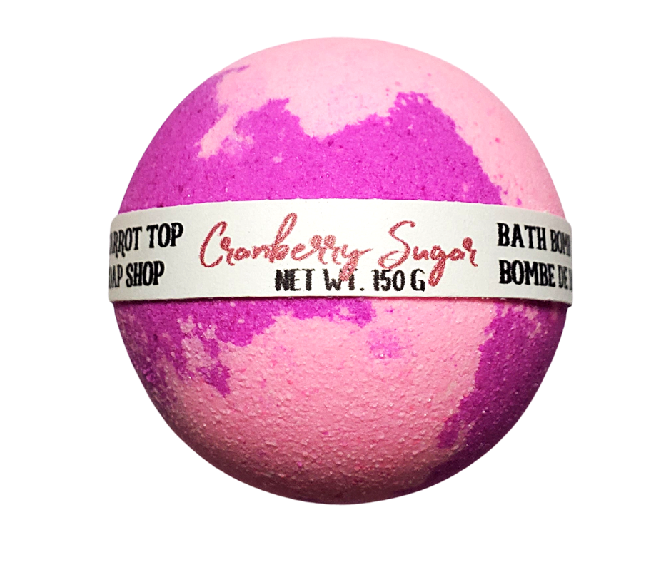 Cranberry Sugar Bath Bomb