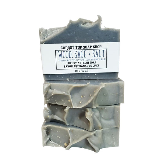 Wood, Sage + Salt Handcrafted Soap
