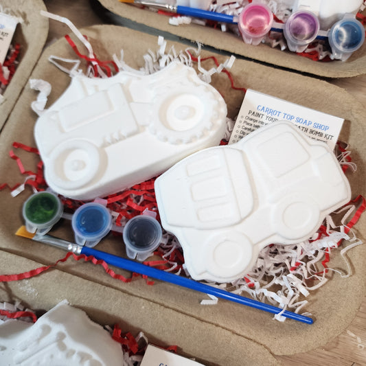 Paint Your Own Bath Bomb Kit - Tractor