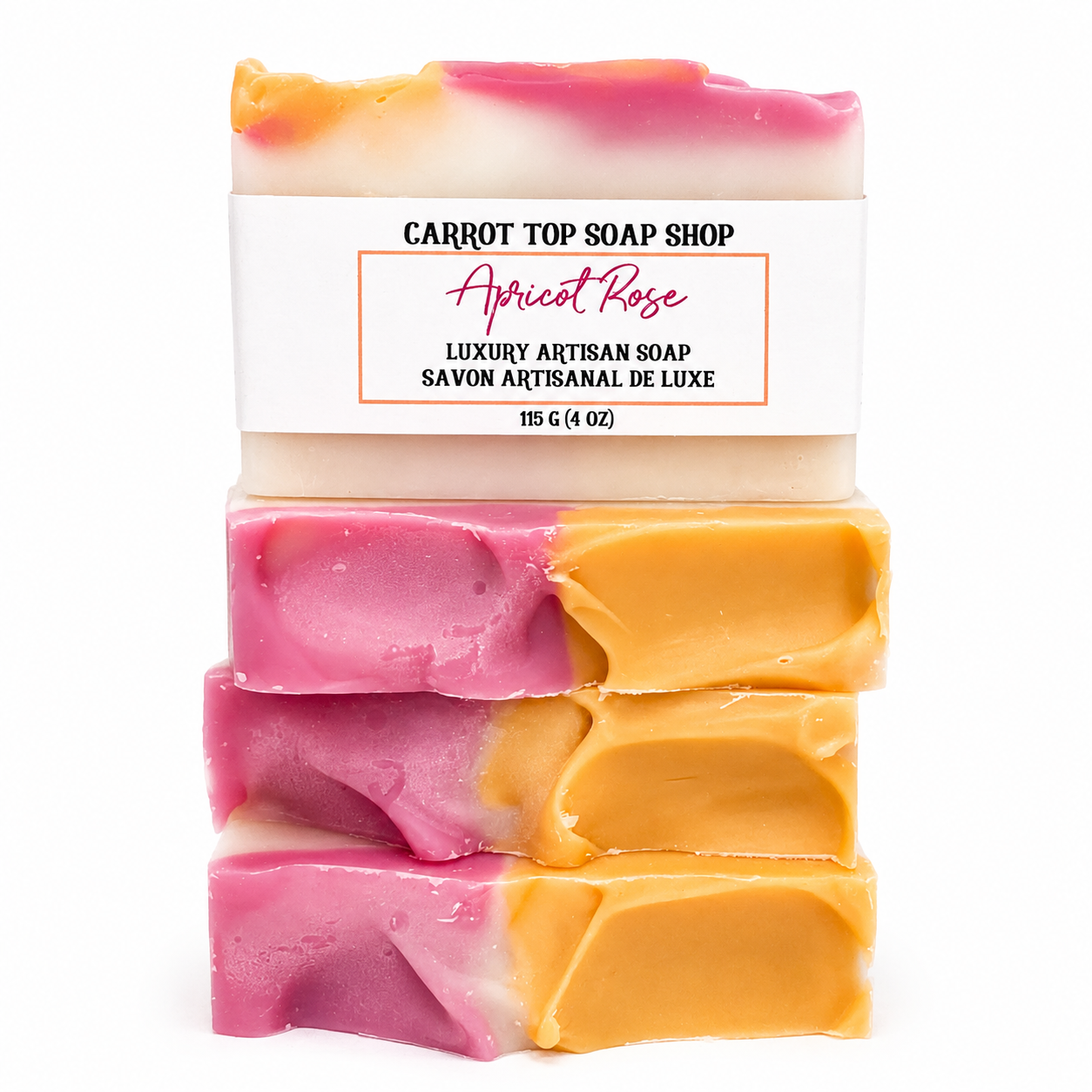Apricot Rose Handcrafted Soap