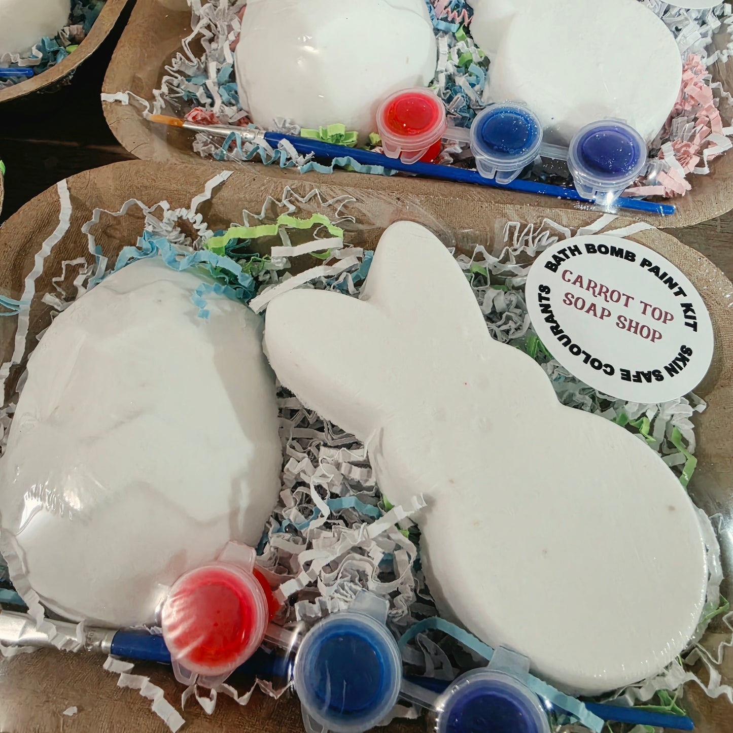 Easter Paint Your Own Bath Bomb Kit - Zig Zag Egg + Peep