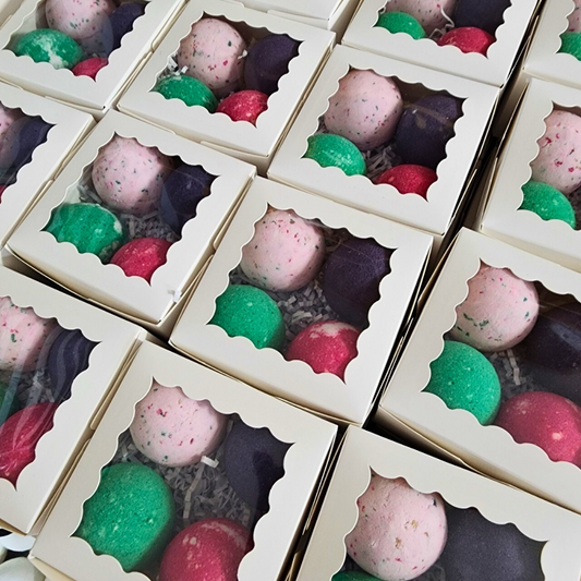 Bath Bomb Gift Box - 4 x 2" Bath Bombs