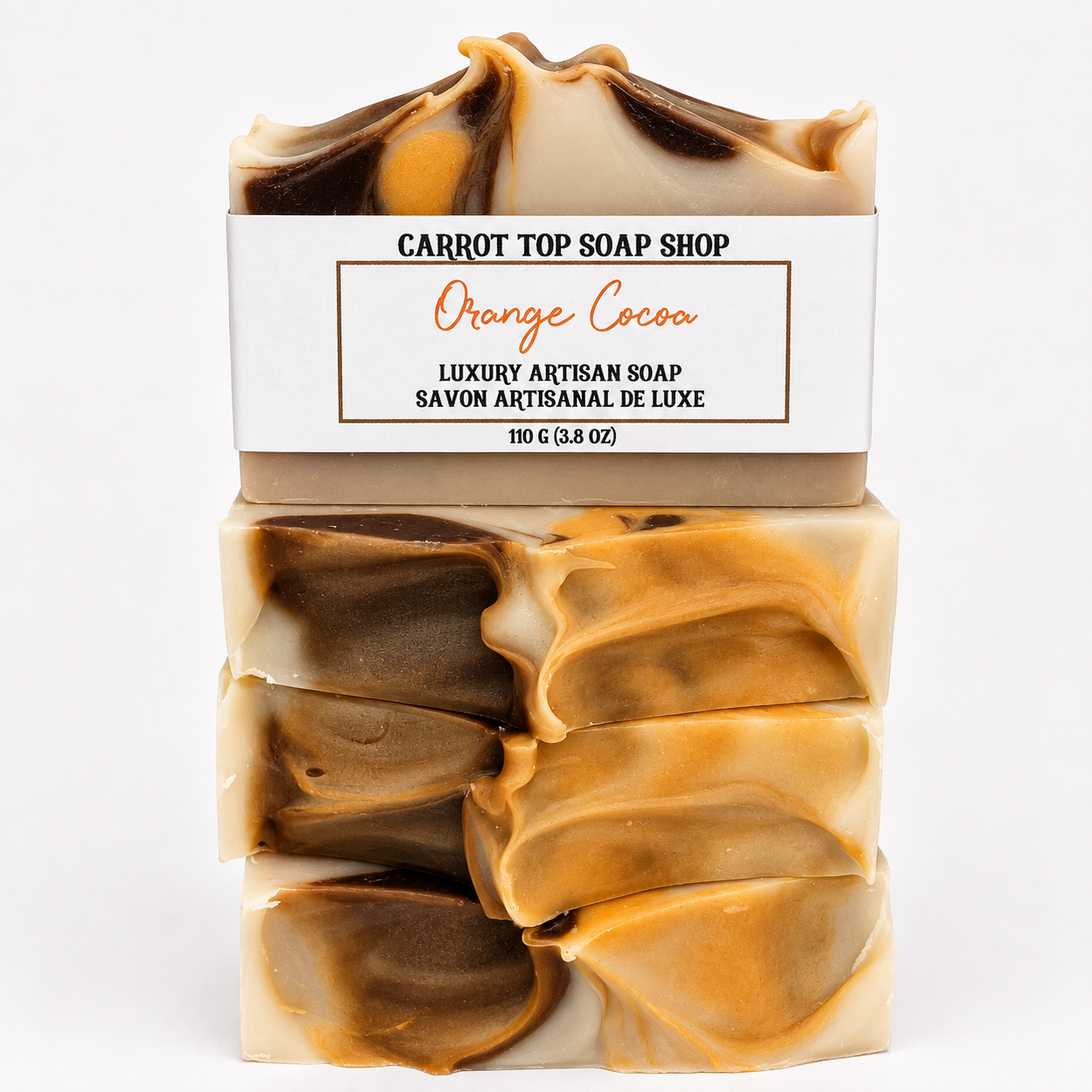 Orange Cocoa Handcrafted Soap
